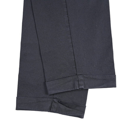 BERWICH “YRETRO-GD” ストレッチコットン ノータックチノパンツ ネイビー(navy665) 48 | GUARDAROBA MILANO OFFICIAL STORE