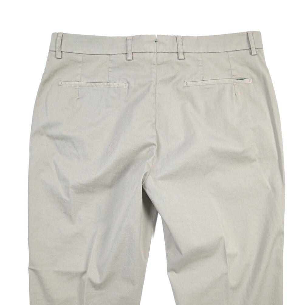 BERWICH “YRETRO-GD” ストレッチコットン ノータックチノパンツ グレー(conza701) 50 | GUARDAROBA MILANO OFFICIAL STORE