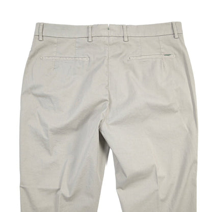 BERWICH “YRETRO-GD” ストレッチコットン ノータックチノパンツ グレー(conza701) 50 | GUARDAROBA MILANO OFFICIAL STORE