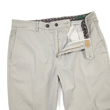 BERWICH “YRETRO-GD” ストレッチコットン ノータックチノパンツ グレー(conza701) 50 | GUARDAROBA MILANO OFFICIAL STORE