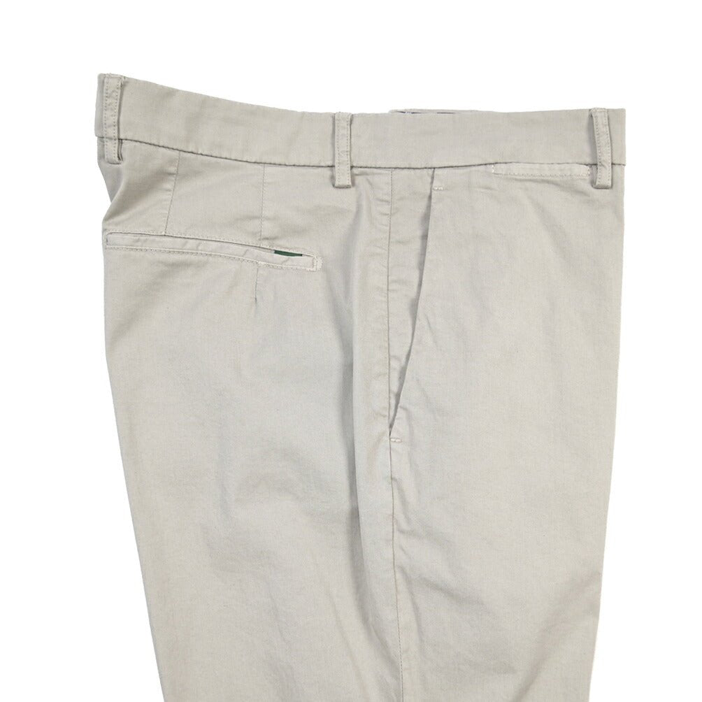 BERWICH “YRETRO-GD” ストレッチコットン ノータックチノパンツ グレー(conza701) 50 | GUARDAROBA MILANO OFFICIAL STORE