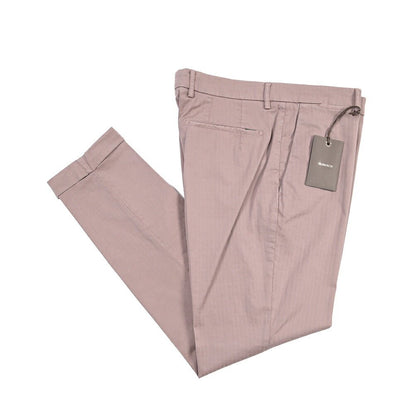 BERWICH “YRETRO-GD” ストレッチコットン ノータックヘリンボーンパンツ パープル(old52) 48 | GUARDAROBA MILANO OFFICIAL STORE
