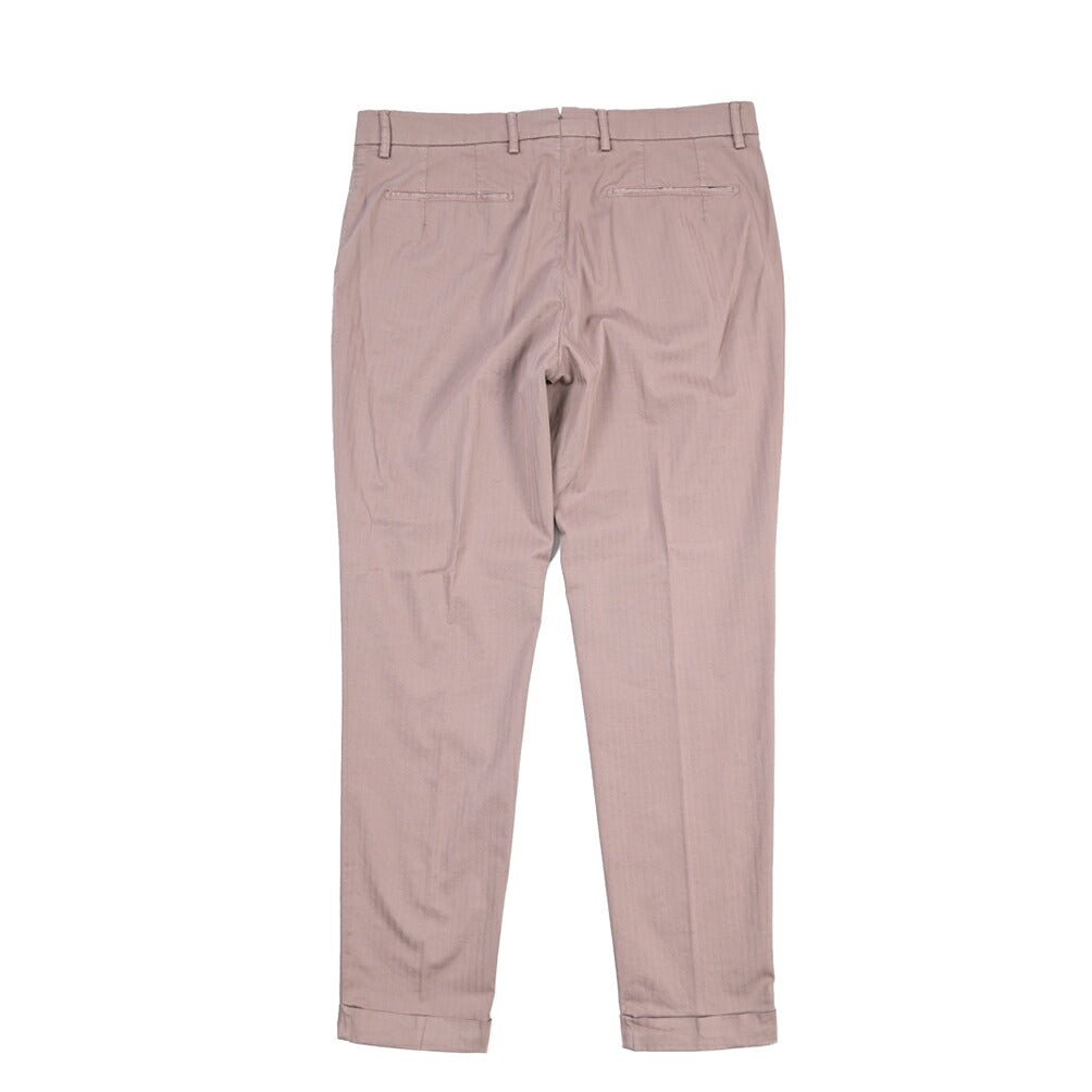 BERWICH “YRETRO-GD” ストレッチコットン ノータックヘリンボーンパンツ パープル(old52) 48 | GUARDAROBA MILANO OFFICIAL STORE