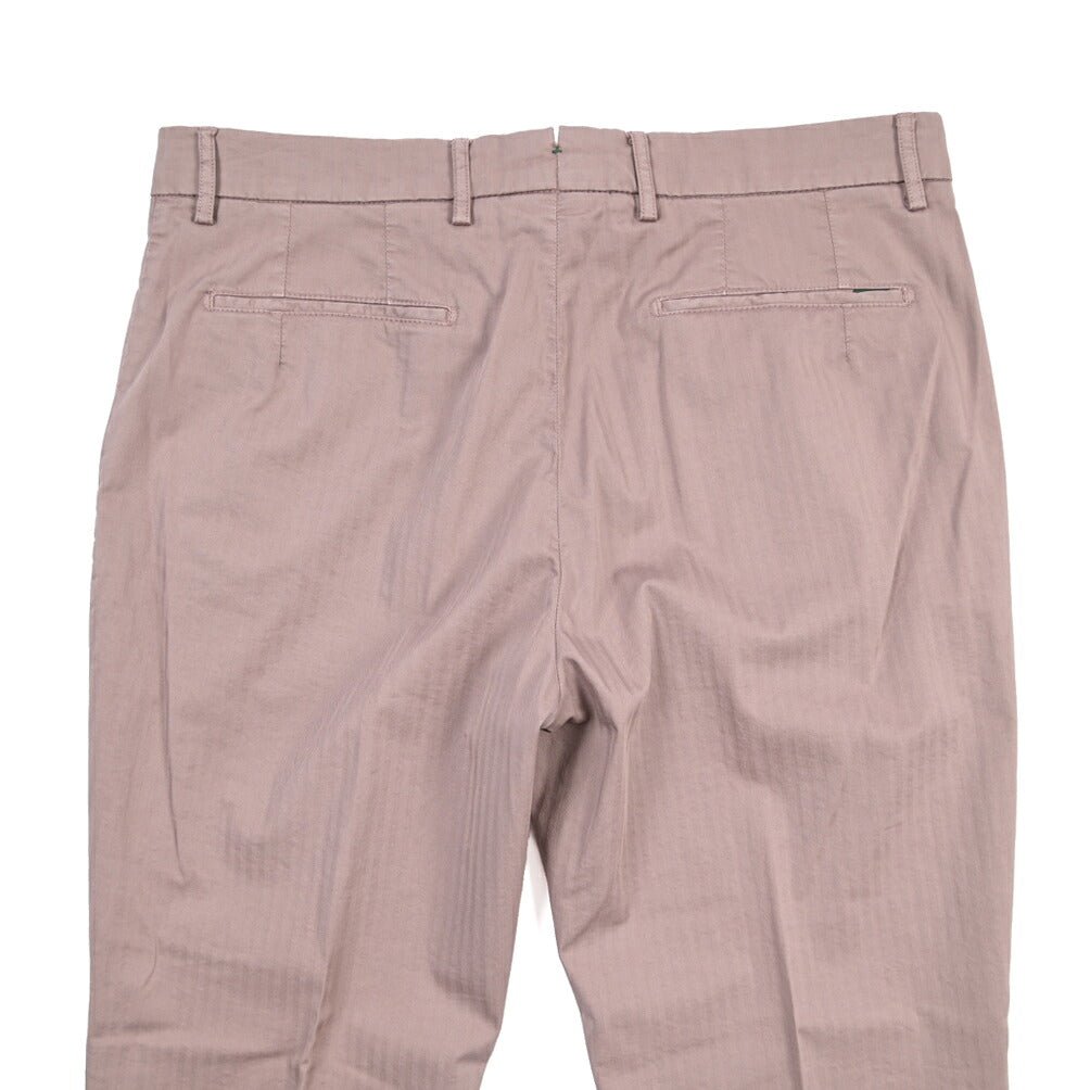 BERWICH “YRETRO-GD” ストレッチコットン ノータックヘリンボーンパンツ パープル(old52) 48 | GUARDAROBA MILANO OFFICIAL STORE