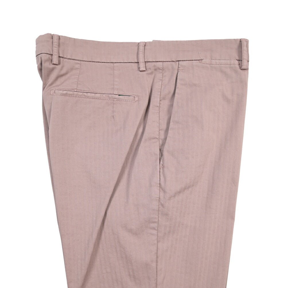 BERWICH “YRETRO-GD” ストレッチコットン ノータックヘリンボーンパンツ パープル(old52) 48 | GUARDAROBA MILANO OFFICIAL STORE