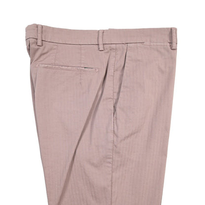 BERWICH “YRETRO-GD” ストレッチコットン ノータックヘリンボーンパンツ パープル(old52) 48 | GUARDAROBA MILANO OFFICIAL STORE