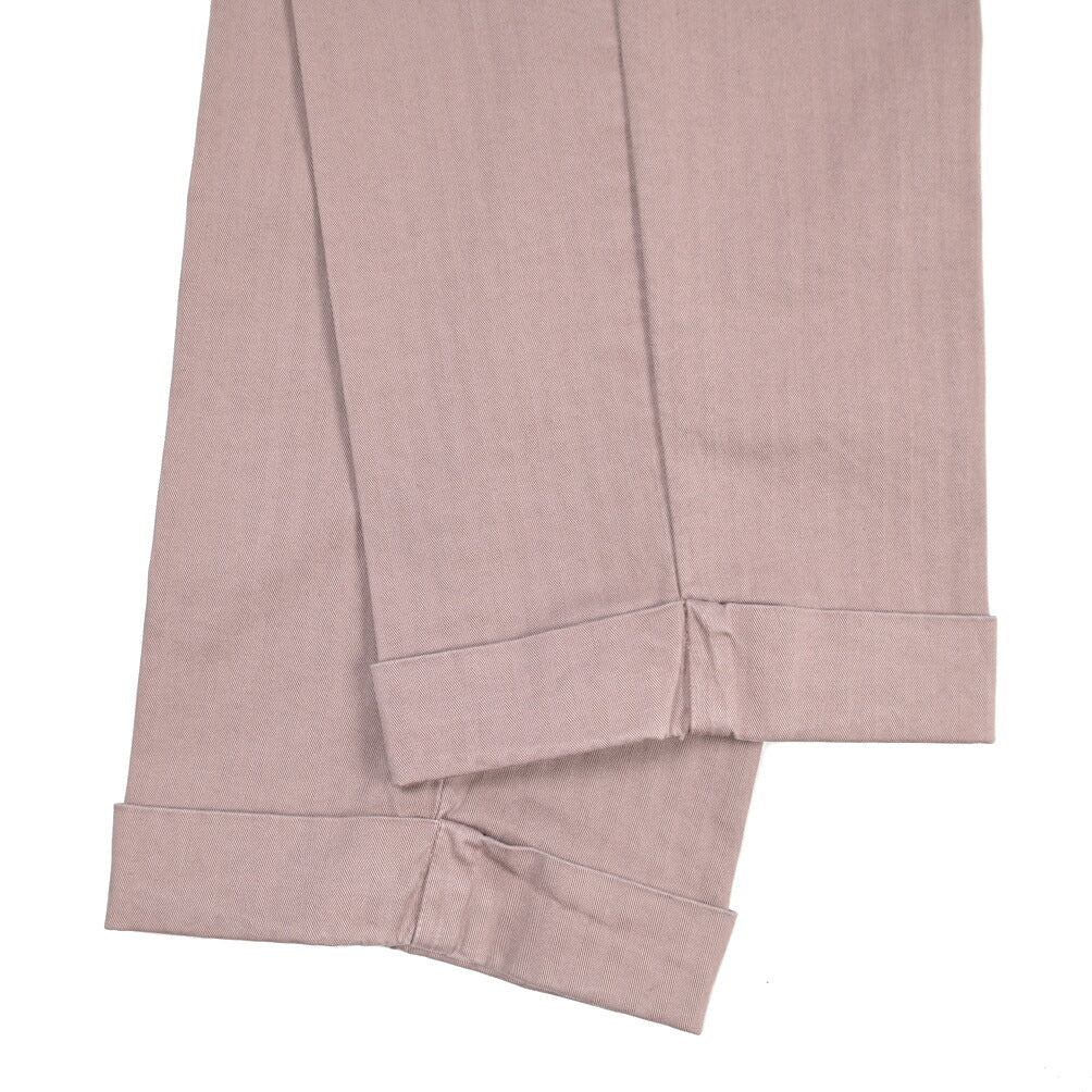 BERWICH “YRETRO-GD” ストレッチコットン ノータックヘリンボーンパンツ パープル(old52) 48 | GUARDAROBA MILANO OFFICIAL STORE