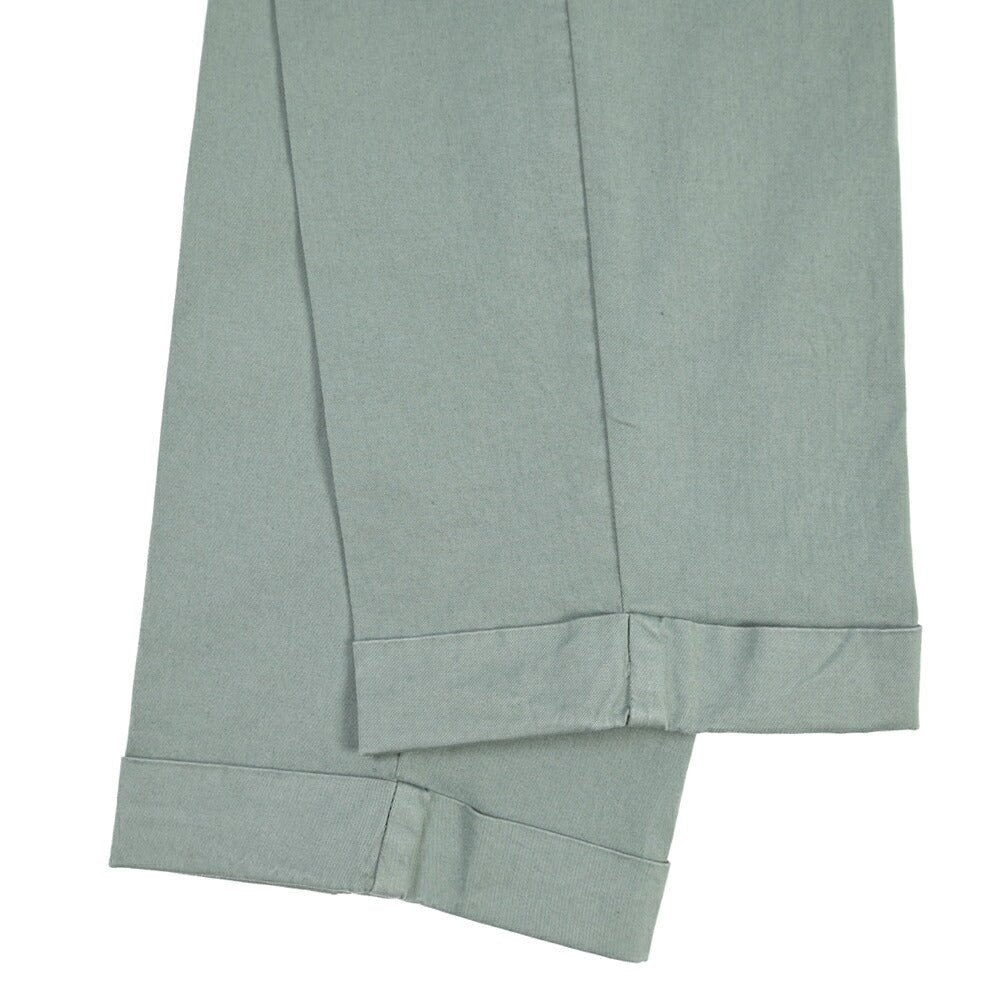 BERWICH “YRETRO-GD” ストレッチコットン ノータックチノパンツ グリーン(salvia821) 50 | GUARDAROBA MILANO OFFICIAL STORE