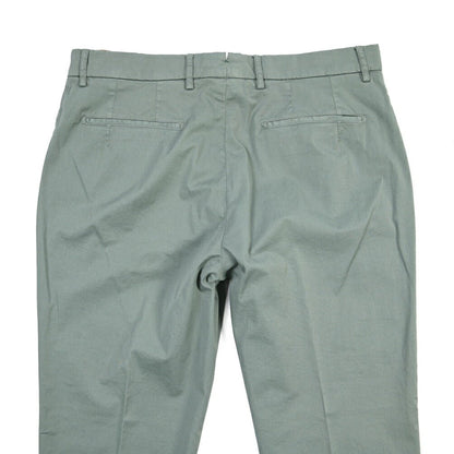 BERWICH “YRETRO-GD” ストレッチコットン ノータックチノパンツ グリーン(salvia821) 50 | GUARDAROBA MILANO OFFICIAL STORE