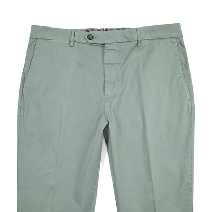 BERWICH “YRETRO-GD” ストレッチコットン ノータックチノパンツ グリーン(salvia821) 50 | GUARDAROBA MILANO OFFICIAL STORE