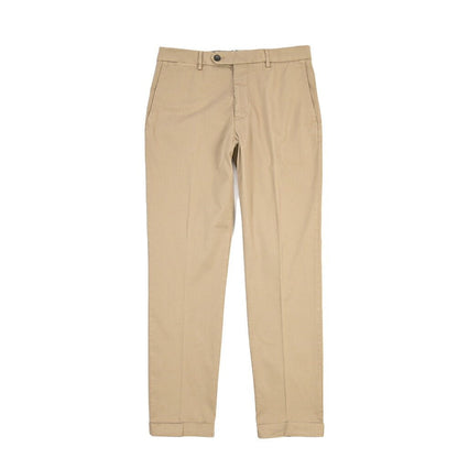 BERWICH “YRETRO-GD” ストレッチコットン ノータックチノパンツ ブラウン(noce724) 48 | GUARDAROBA MILANO OFFICIAL STORE