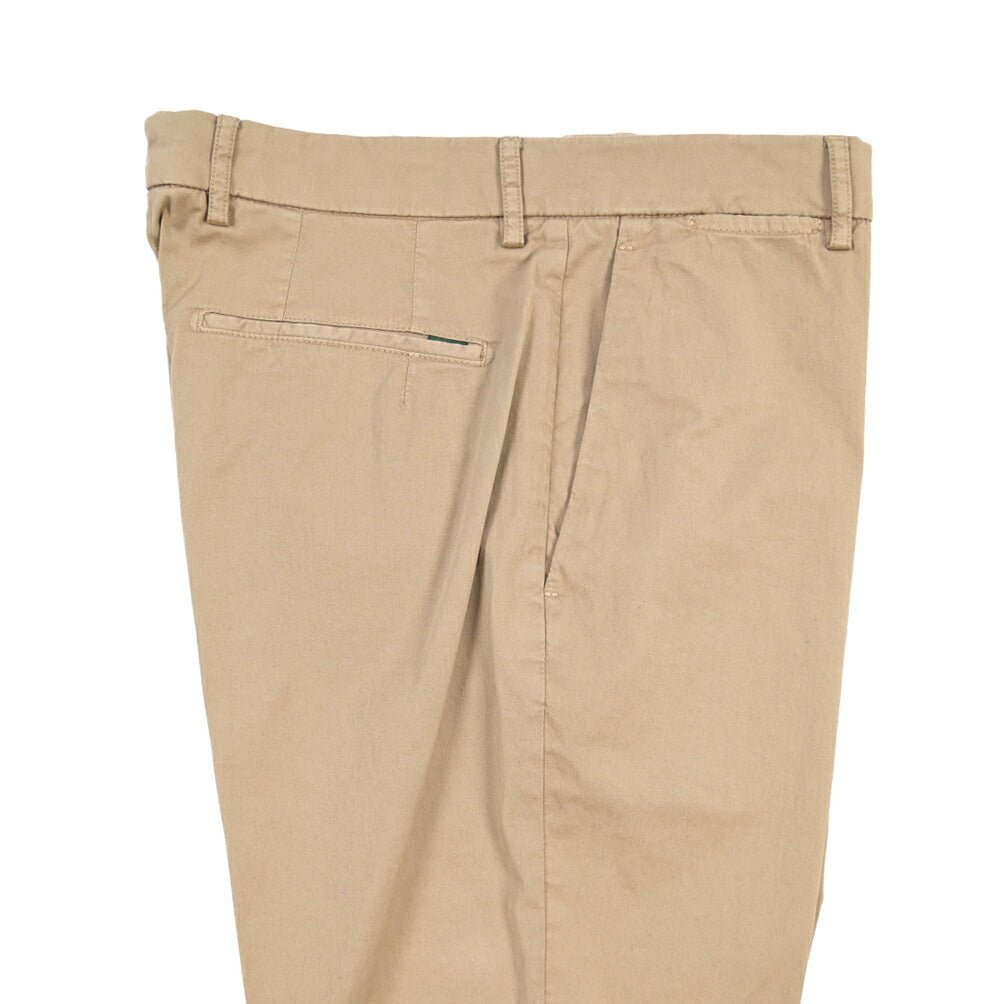 BERWICH “YRETRO-GD” ストレッチコットン ノータックチノパンツ ブラウン(noce724) 48 | GUARDAROBA MILANO OFFICIAL STORE