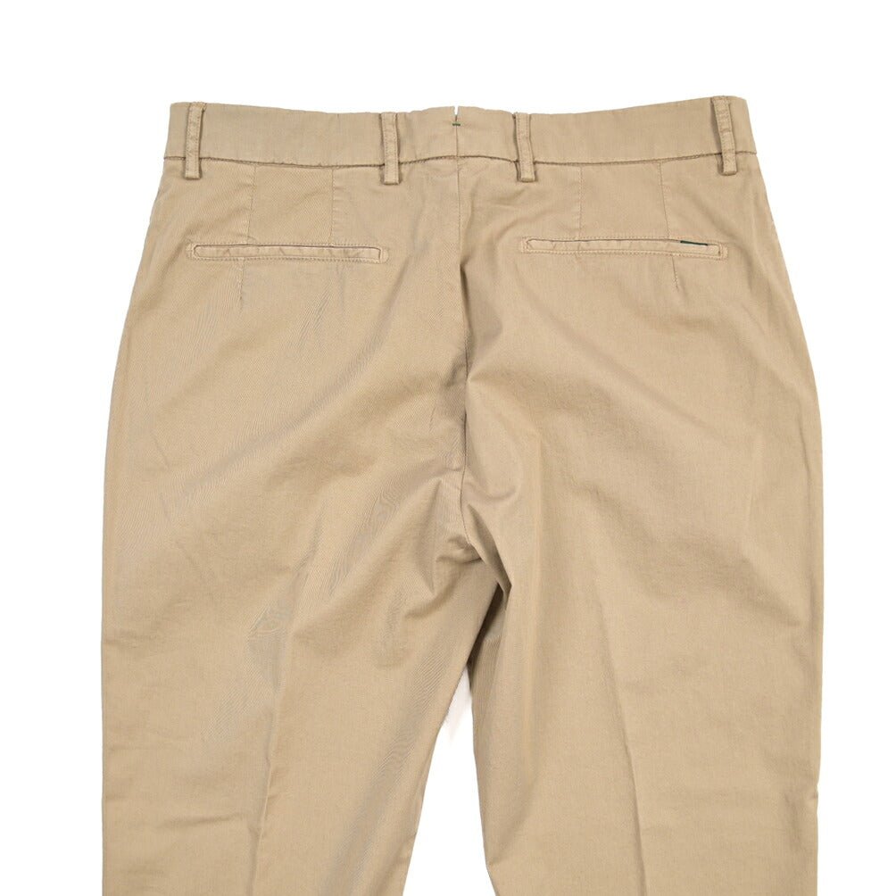 BERWICH “YRETRO-GD” ストレッチコットン ノータックチノパンツ ブラウン(noce724) 48 | GUARDAROBA MILANO OFFICIAL STORE