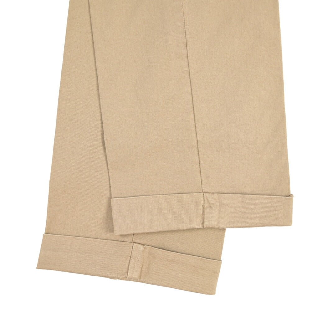 BERWICH “YRETRO-GD” ストレッチコットン ノータックチノパンツ ブラウン(noce724) 48 | GUARDAROBA MILANO OFFICIAL STORE