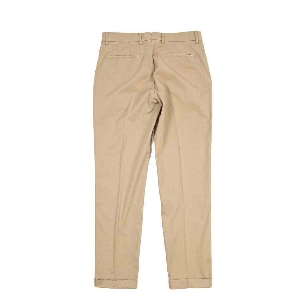 BERWICH “YRETRO-GD” ストレッチコットン ノータックチノパンツ ブラウン(noce724) 48 | GUARDAROBA MILANO OFFICIAL STORE