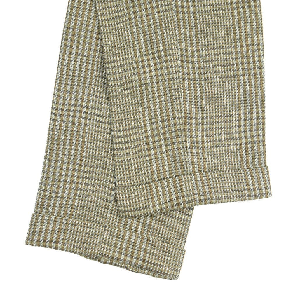 BERWICH “YRETRO LONG” リネン100% ノータックスラックス グリーン(green) 48 | GUARDAROBA MILANO OFFICIAL STORE