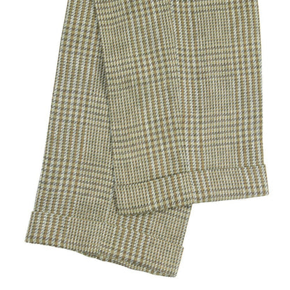 BERWICH “YRETRO LONG” リネン100% ノータックスラックス グリーン(green) 48 | GUARDAROBA MILANO OFFICIAL STORE