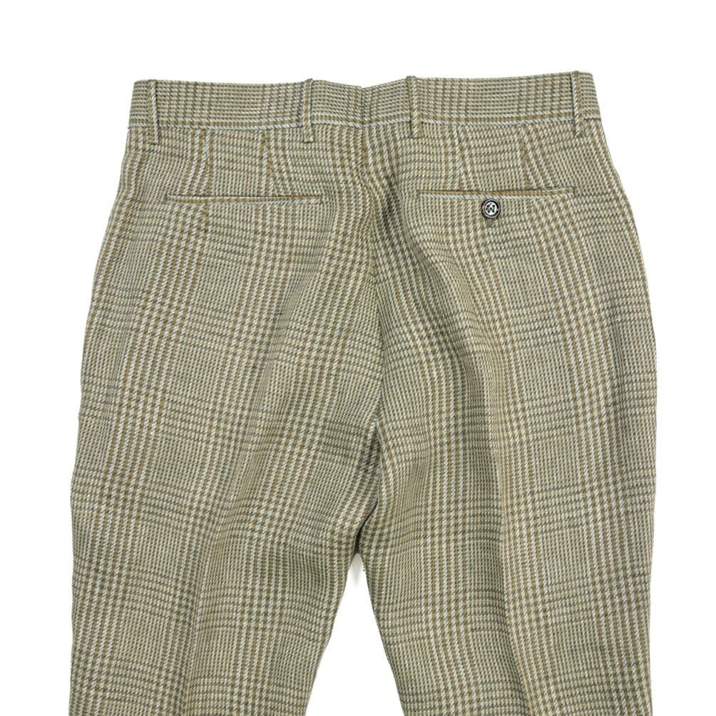 BERWICH “YRETRO LONG” リネン100% ノータックスラックス グリーン(green) 48 | GUARDAROBA MILANO OFFICIAL STORE