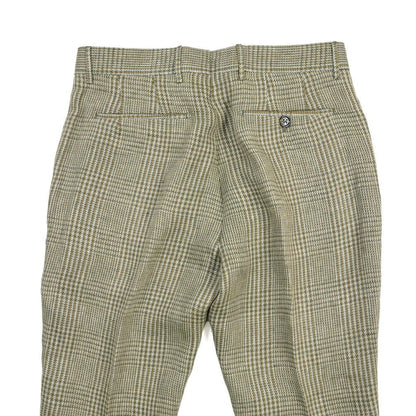 BERWICH “YRETRO LONG” リネン100% ノータックスラックス グリーン(green) 48 | GUARDAROBA MILANO OFFICIAL STORE