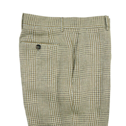 BERWICH “YRETRO LONG” リネン100% ノータックスラックス グリーン(green) 48 | GUARDAROBA MILANO OFFICIAL STORE
