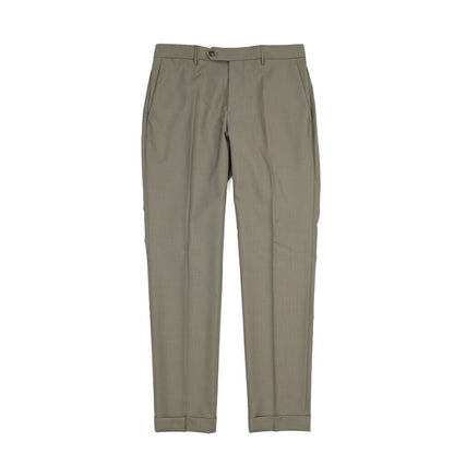 BERWICH “YRETRO LONG” ヴァージンウール100% ノータックスラックス カーキグリーン(green) 46 | GUARDAROBA MILANO OFFICIAL STORE