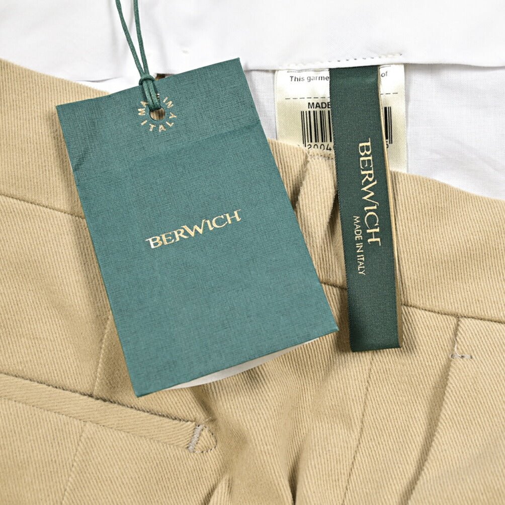 BERWICH "YRETRO LONG" ストレッチコットン ノータックパンツ｜433589-48｜GUARDAROBA MILANO OFFICIAL STORE