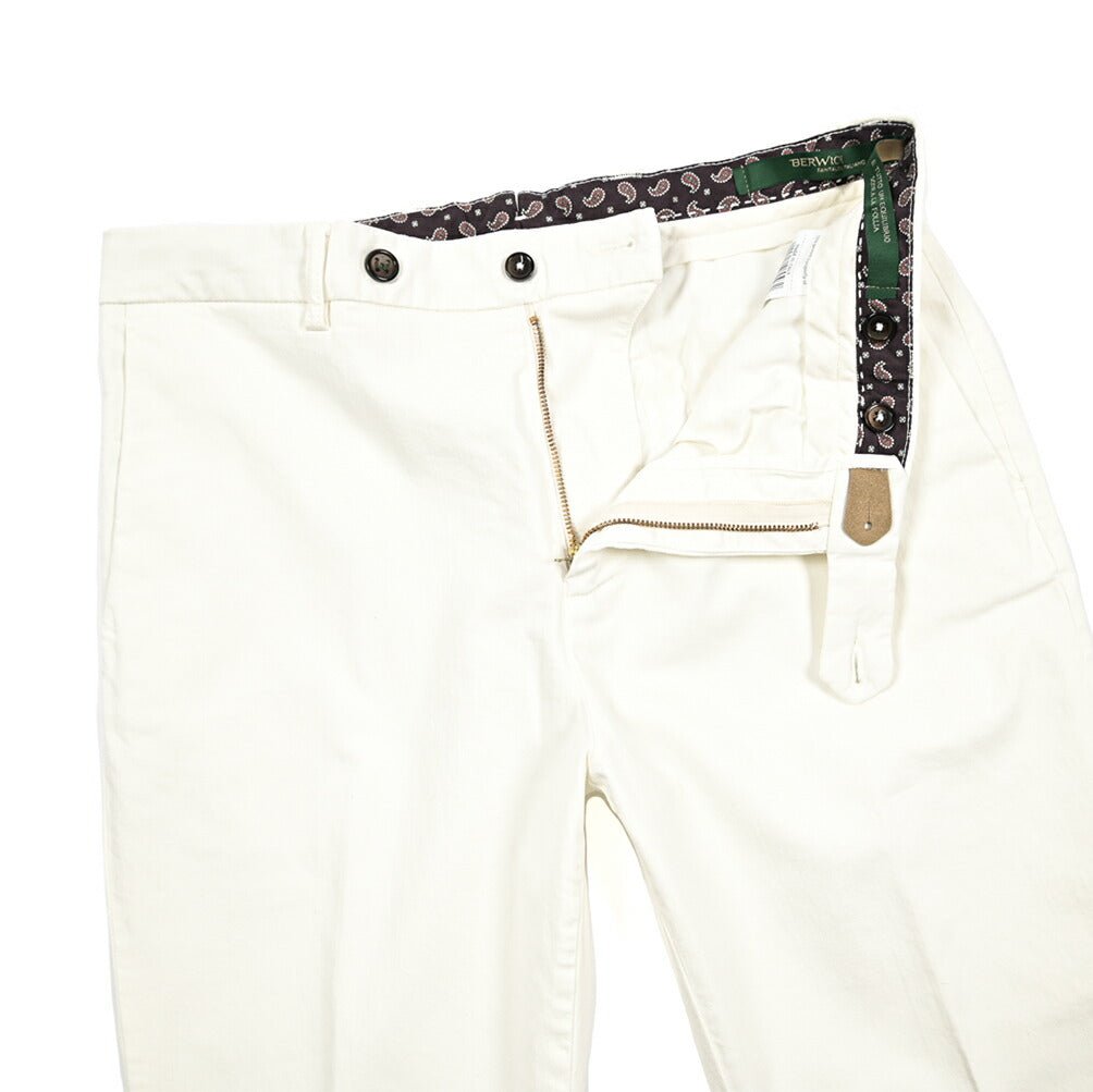 BERWICH "YRETRO LONG" リヨセル混コットン ノータックパンツ｜433752-46｜GUARDAROBA MILANO OFFICIAL STORE