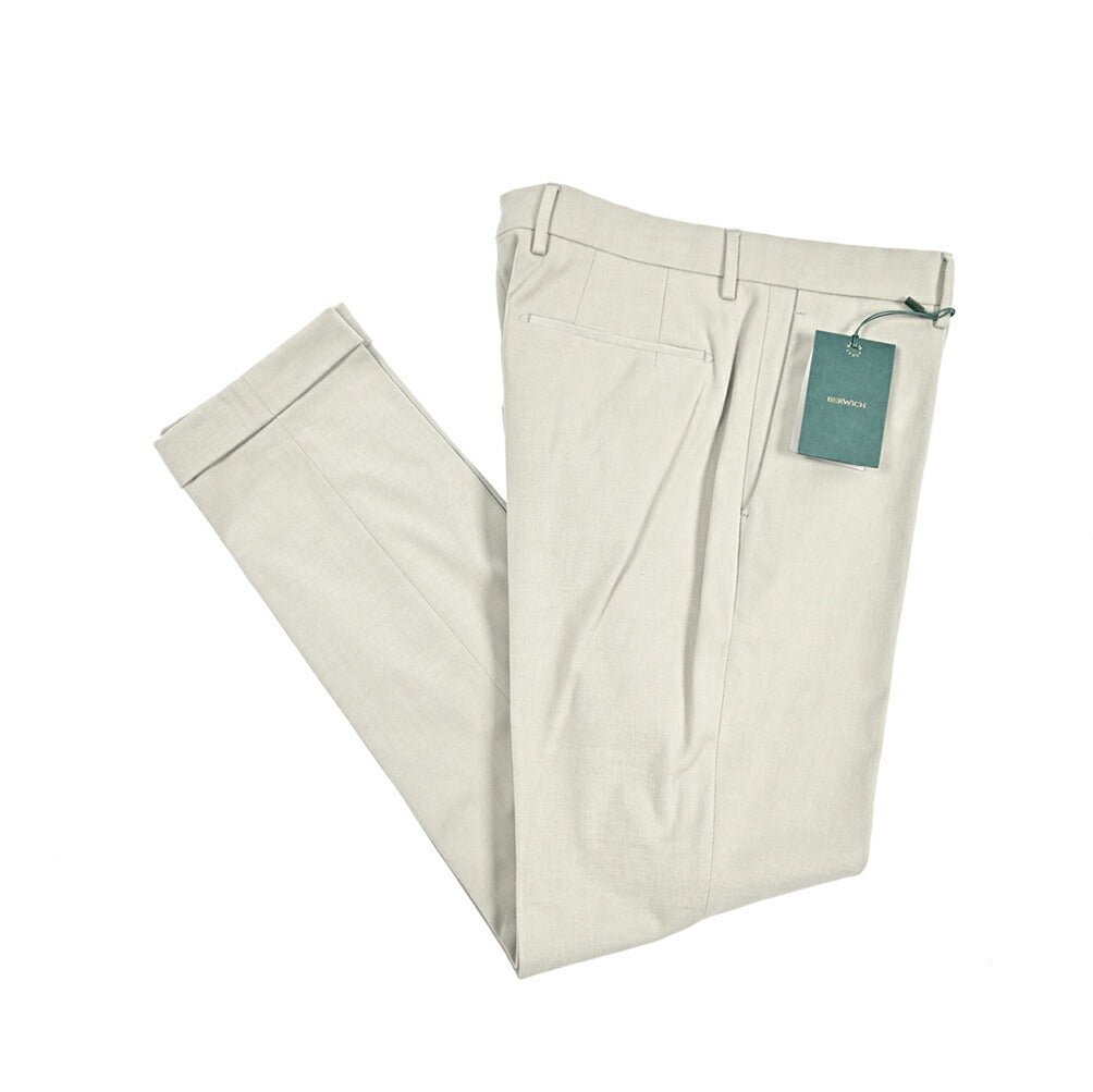 新春セール｜BERWICH "YRETRO LONG" ストレッチコットン ノータックパンツ｜433879-46｜GUARDAROBA MILANO OFFICIAL STORE