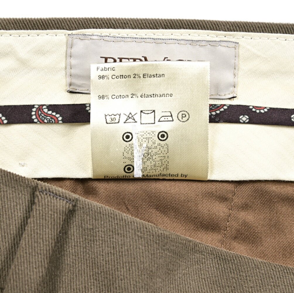 BERWICH "YRETRO LONG" ストレッチコットン ノータックパンツ｜433924-48｜GUARDAROBA MILANO OFFICIAL STORE