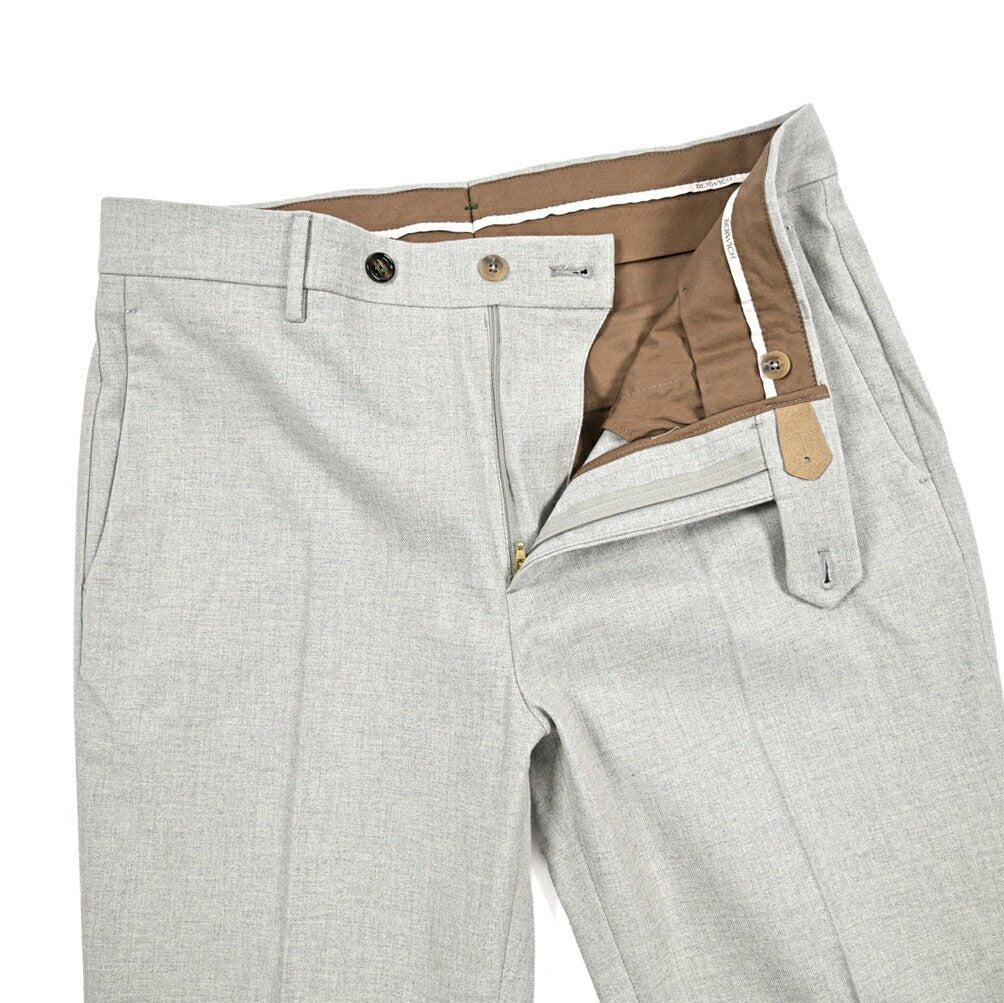 BERWICH “YRETRO LONG” ストレッチコットン ノータックパンツ ライトグレー(lt grey) 46 | GUARDAROBA MILANO OFFICIAL STORE