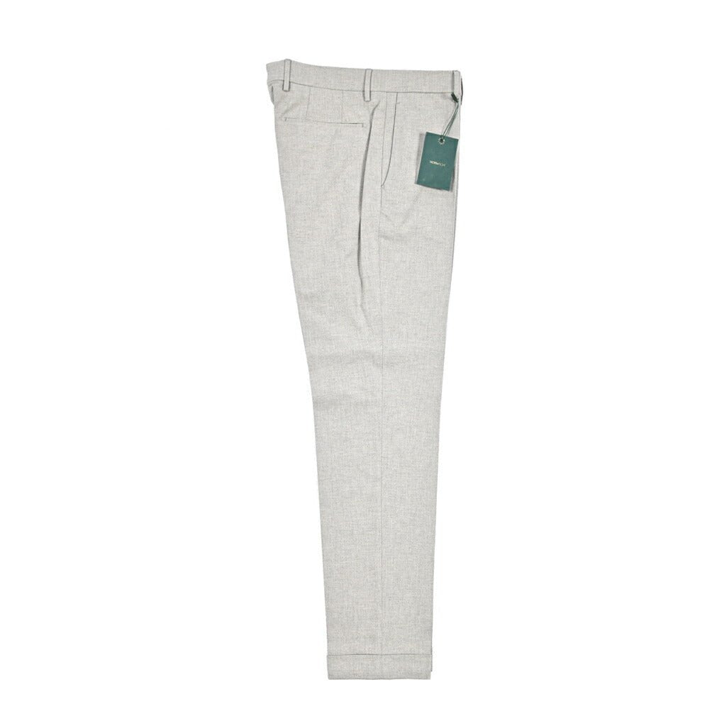BERWICH “YRETRO LONG” ストレッチコットン ノータックパンツ ライトグレー(lt grey) 46 | GUARDAROBA MILANO OFFICIAL STORE