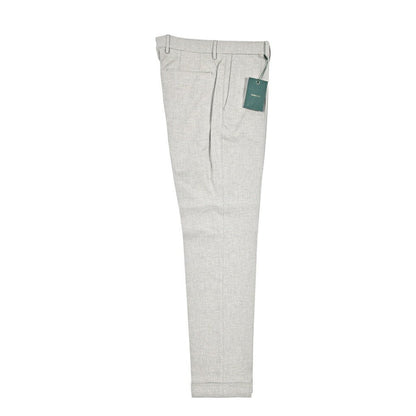 BERWICH “YRETRO LONG” ストレッチコットン ノータックパンツ ライトグレー(lt grey) 46 | GUARDAROBA MILANO OFFICIAL STORE