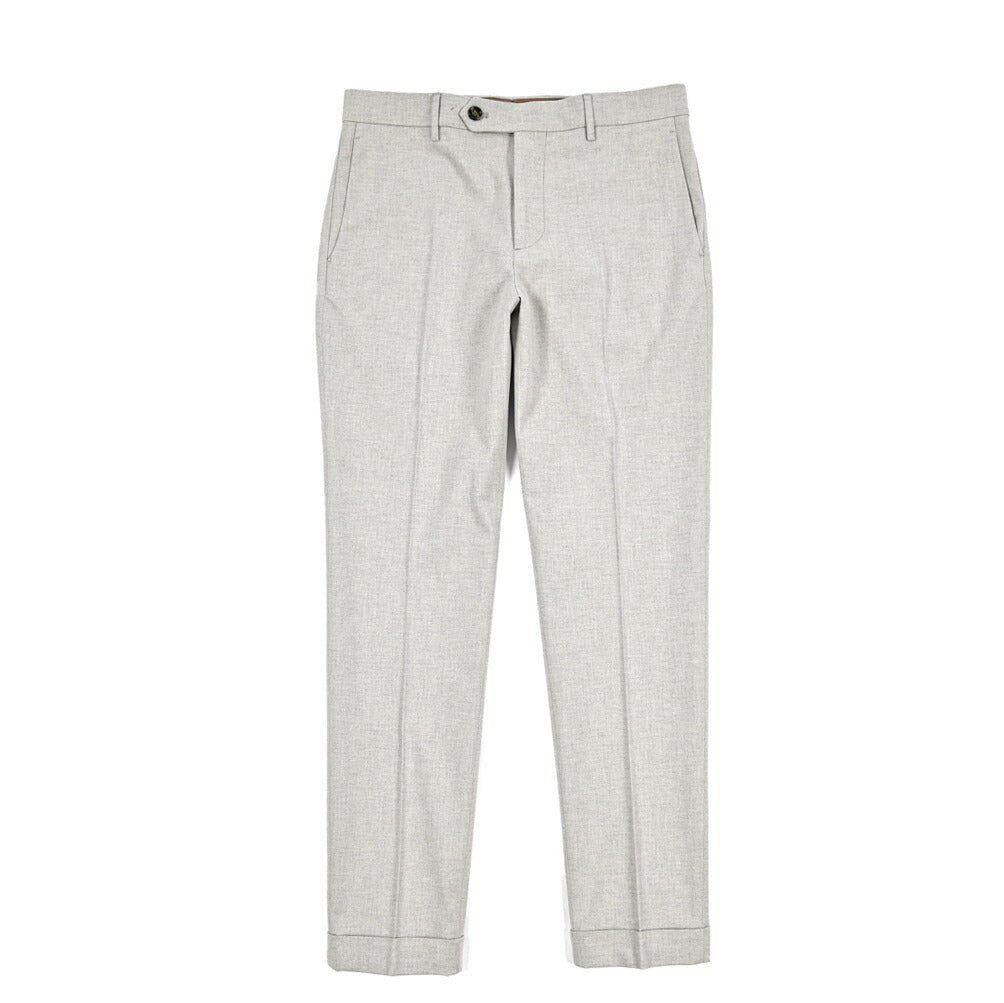 BERWICH “YRETRO LONG” ストレッチコットン ノータックパンツ ライトグレー(lt grey) 46 | GUARDAROBA MILANO OFFICIAL STORE