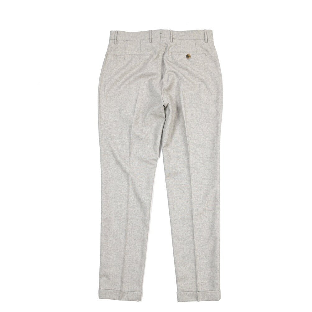BERWICH “YRETRO LONG” ウール混 ノータックパンツ グレー(desert) 46 | GUARDAROBA MILANO OFFICIAL STORE