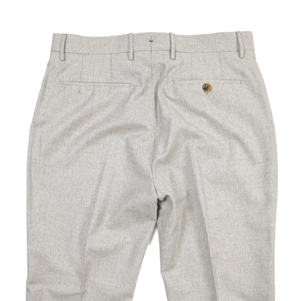 BERWICH “YRETRO LONG” ウール混 ノータックパンツ グレー(desert) 46 | GUARDAROBA MILANO OFFICIAL STORE