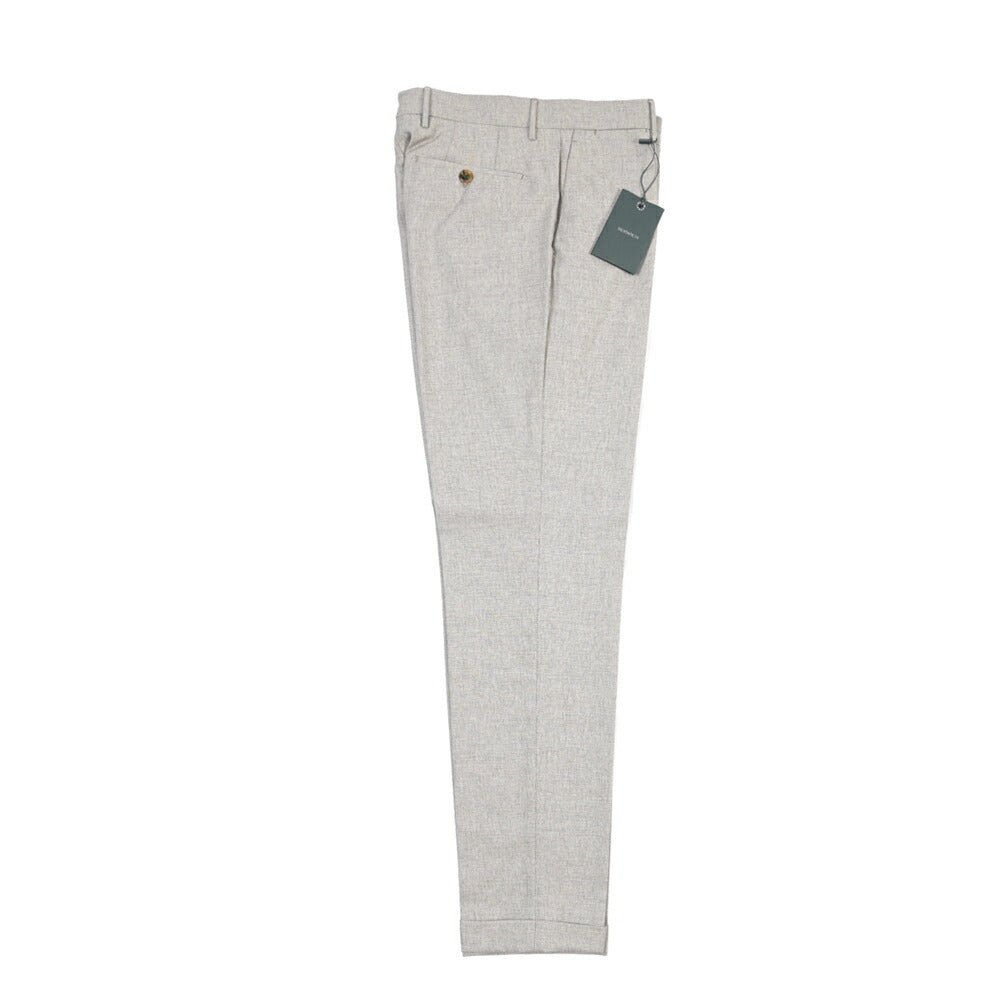 BERWICH “YRETRO LONG” ウール混 ノータックパンツ グレー(desert) 46 | GUARDAROBA MILANO OFFICIAL STORE