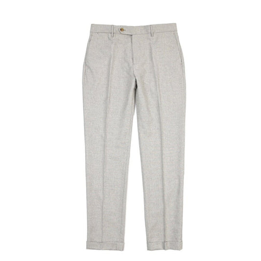 BERWICH “YRETRO LONG” ウール混 ノータックパンツ グレー(desert) 46 | GUARDAROBA MILANO OFFICIAL STORE
