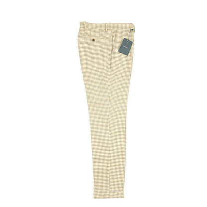 BERWICH “YRETRO LONG” リネン混コットン ノータックパンツ グリーン(oil) 48 | GUARDAROBA MILANO OFFICIAL STORE