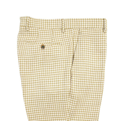 BERWICH “YRETRO LONG” リネン混コットン ノータックパンツ グリーン(oil) 48 | GUARDAROBA MILANO OFFICIAL STORE