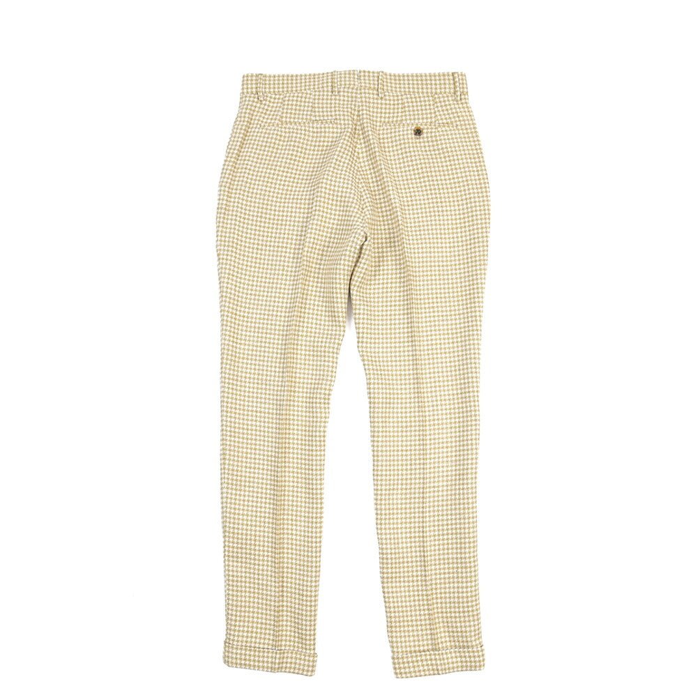 BERWICH “YRETRO LONG” リネン混コットン ノータックパンツ グリーン(oil) 48 | GUARDAROBA MILANO OFFICIAL STORE