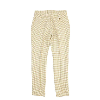 BERWICH “YRETRO LONG” リネン混コットン ノータックパンツ グリーン(oil) 48 | GUARDAROBA MILANO OFFICIAL STORE