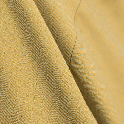 BERWICH “YRETRO LONG” シルク混コットン ノータックヘリンボーンパンツ マスタード(oil) 46 | GUARDAROBA MILANO OFFICIAL STORE