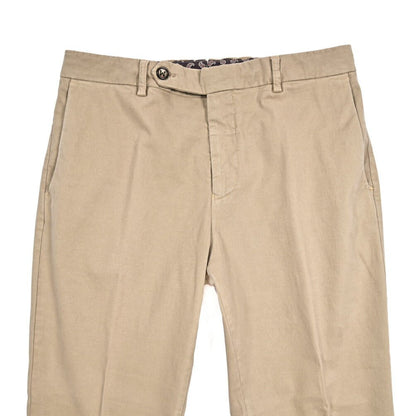 BERWICH “YRETRO LONG - GD” ストレッチコットン ノータックチノパンツ ベージュ(panna001) 48 | GUARDAROBA MILANO OFFICIAL STORE