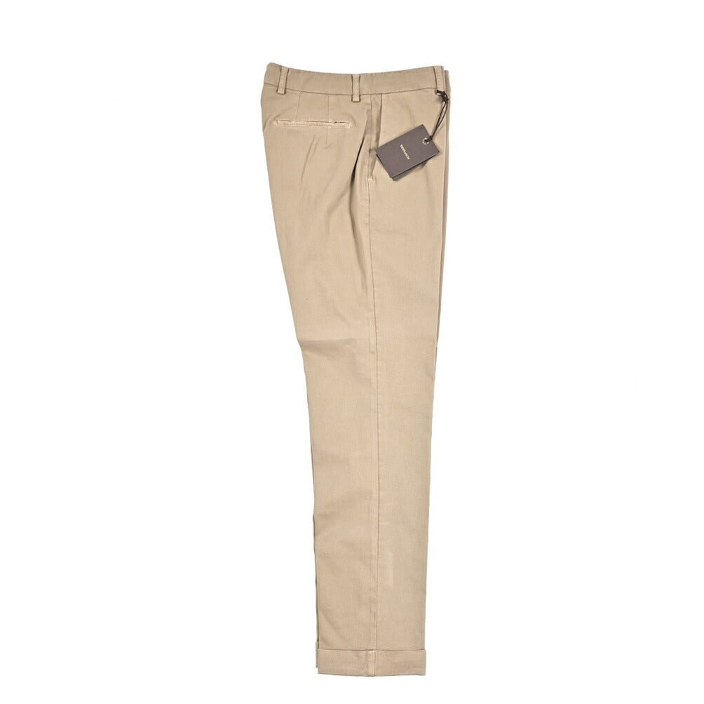 BERWICH “YRETRO LONG - GD” ストレッチコットン ノータックチノパンツ ベージュ(panna001) 48 | GUARDAROBA MILANO OFFICIAL STORE