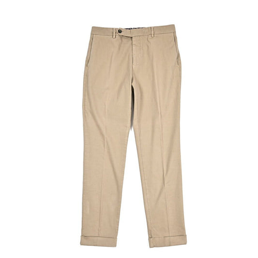 BERWICH “YRETRO LONG - GD” ストレッチコットン ノータックチノパンツ ベージュ(panna001) 48 | GUARDAROBA MILANO OFFICIAL STORE