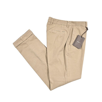 BERWICH “YRETRO LONG - GD” ストレッチコットン ノータックチノパンツ ベージュ(panna001) 48 | GUARDAROBA MILANO OFFICIAL STORE