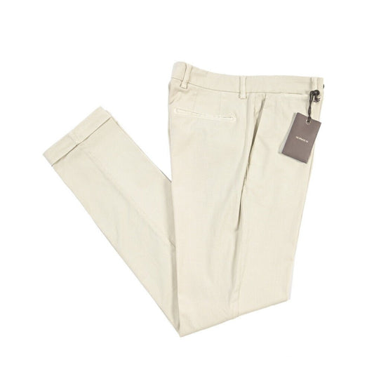 BERWICH “YRETRO LONG-GD” ストレッチコットン ノータックチノパンツ オフホワイト(latte802) 46 | GUARDAROBA MILANO OFFICIAL STORE