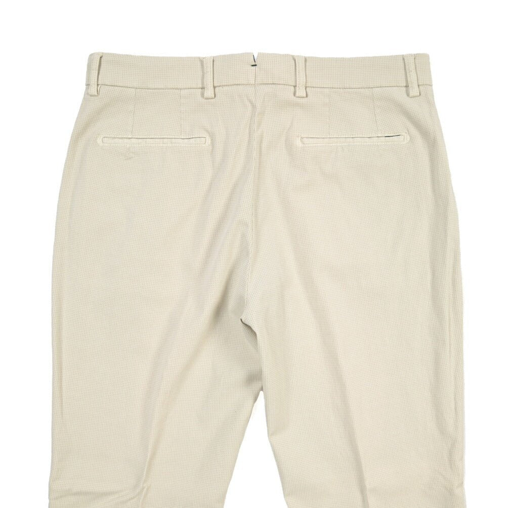 BERWICH “YRETRO LONG-GD” ストレッチコットン ノータックチノパンツ オフホワイト(latte802) 46 | GUARDAROBA MILANO OFFICIAL STORE
