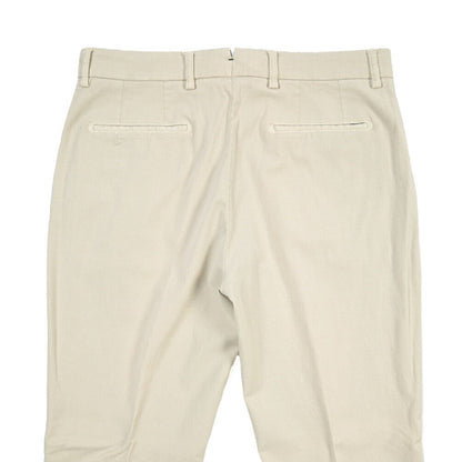 BERWICH “YRETRO LONG-GD” ストレッチコットン ノータックチノパンツ オフホワイト(latte802) 46 | GUARDAROBA MILANO OFFICIAL STORE