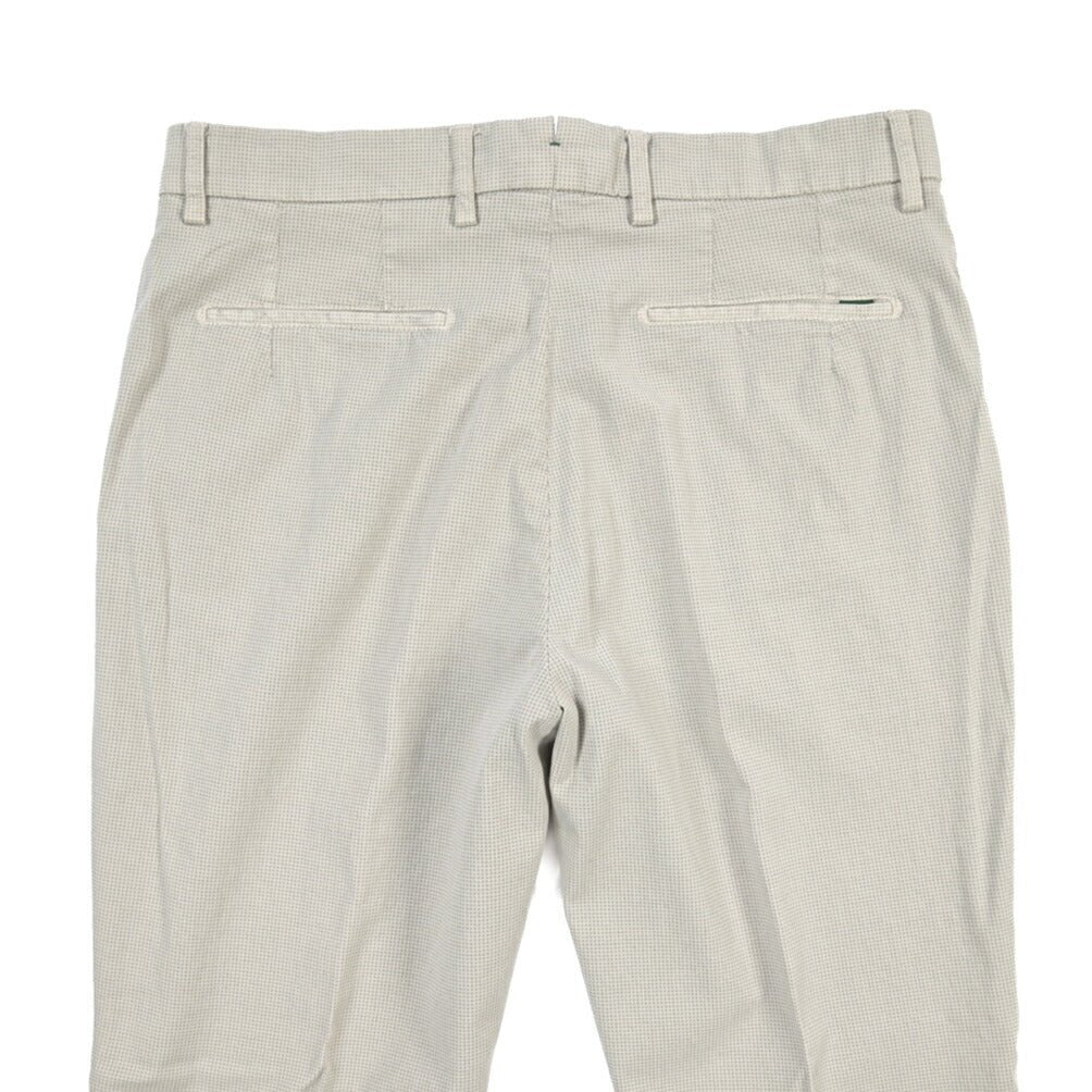 BERWICH “YRETRO LONG-GD” ストレッチコットン ノータックチノパンツ ライトグレー(pomice008) 46 | GUARDAROBA MILANO OFFICIAL STORE